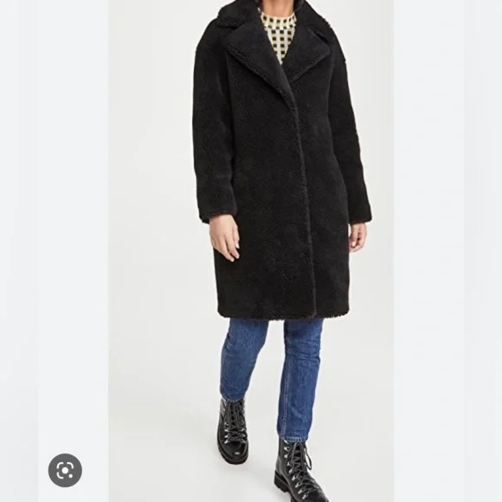 Stand studio Camille cocoon coat black size 36 size small